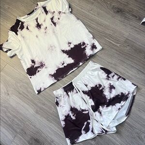 Tie-Dye T-Shirt and Shorts Set